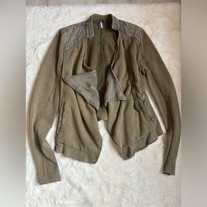 Free people shrunken Moto jacket